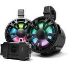 SoundExtreme ExtremeTower Speakers TB8 -1 Battery Powered Bluetooth Amplified + 1 Passive Tower Speaker - Black-300 watts peak output: (100 rms) power an 8-inch passive woofer and a 1.5-inch tweeter to be as loud as you like; smooth detailed highs and rich mid-bass lows to cut through all the wind and roar; bluetooth 5.0: for long range reliable wireless connection to your smartphone