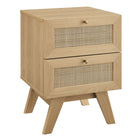 Modway Soma 2-Drawer Nightstand - Oak-Modern 2-Drawer Nightstand