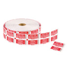 Blueline Admit One Tickets with Coupon - Red - 2000 Tickets - Bilingual-Admit One Tickets with Coupon