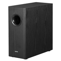 Edifier T5s 8" Long-Throw Woofer 70W RMS Powered Subwoofer with Built-in Amp and 35Hz Deep Bass – Black-Precision digital signal processing: Featuring a high-performance analog front end and digital amplifier, the subwoofer ensures accurate audio conversion and amplification. The built-in digital signal processor (DSP) enables precise low-pass filtering and phase alignment for seamless integration with your speaker system