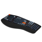 Adesso EasyTouch 1500 Ergonomic RGB Mechanical Keyboard – 104-Key, Cherry MX Red, Wired/Wireless/Bluetooth, VIA/QMK, Copilot Key-Hot-Swappable Mechanical Switches: Easily replace Cherry Red switches without soldering to personalize your typing experience