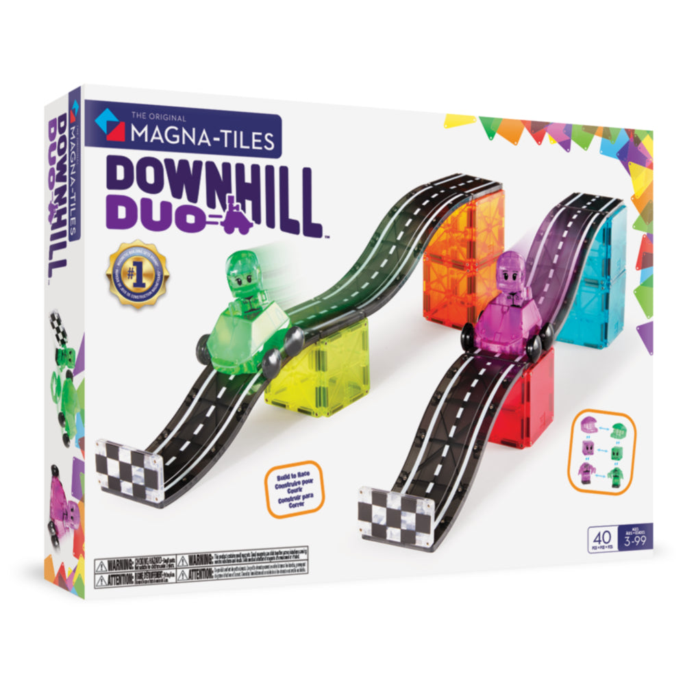 MAGNA-TILES Downhill Duo 40-Piece Magnetic Construction Set