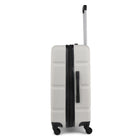 Bondstreet 3-Piece Hardside Luggage Set - ABS - White-Single 360-degree spinner wheels for effortless, smooth and quiet rolling