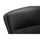 Monarch Specialties 7323 Ergonomic Leather-Look Office Chair - Black-6