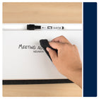 Quartet Magnetic Dry-Erase Desktop Computer Pad - 21" x 7 3/4" - White Surface-ACCESSORY CHANNEL: Store markers in the built-in accessory channel or attach the included marker with the magnetic cap directly to the board.