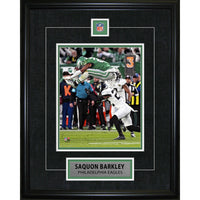 Saquon Barkley Pin & Plate Eagles - Framed Print - 16" x 20"-Premium 8x10 framed