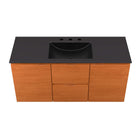 Modway Scenic 48" Wall-Mount Bathroom Vanity - Cherry/Black-Full-Extension Drawers