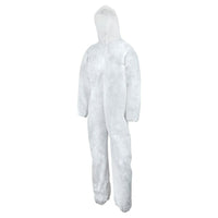 Polypropylene Elastic Wrist/Ankle/Hood Coverall, Heavy Weight, White, XL, 25 Pack (C71541105)-Material: Polypropylene