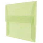 JAM Paper 4Bar A1 Translucent Vellum Invitation Envelopes - 3.625" x 5.125" - Leaf Green - 25 Pack (1591611)-Size: 4bar A1 (3.63 x 5.13 inches)