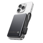 INIU MagPro Slim 5000mah Power Bank - Black-Market's Slimmest 5000mAh, as Slim as iPhone: Experience ultimate portability with the slimmest 5,000mAh power bank on the market. Fits easily in your hand, pocket, bag, keeping you powered on at any daily scenarios that need extra battery as a backup. Stay powered up, effortlessly.