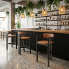 Zuo Shaili Barstool - Brown-Assembly not required
