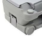 Outsunny Outdoor Portable Travel Toilet with Flushable Tank - 10 L-Designed for splash-free operation and discharge