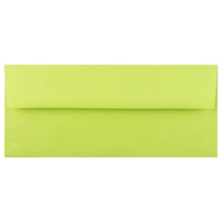 JAM Paper #10 Business Envelopes, 4 1/8 x 9.5, Brite Hue Ultra Lime Green, 500 Pack (71091H)-Product Type: Brite Hue Recycled Envelope