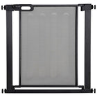 PawHut 29.5"-32.3" Metal Pet Gate with Auto Closing Door & Double Locking-Bottom lock block for added stability