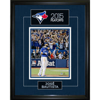 Jose Bautista 2015 Playoffs Game 5 ALDS Homerun Bat Flip - Framed Print - 16" x 20"-Premium 8x10 framed