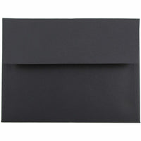 JAM Paper A6 Invitation Envelopes - 4.75 x 6.5 - Black - 50 Pack-These envelopes are perfect to use for sending invitations, greeting cards, RSVP's, thank you cards, gifts for birthdays, graduations, holidays and more