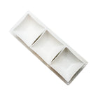 Bowring Shalimar 4-Piece Snack Set - White-Highlight your colourful snacks and dips with the simplicity of white
