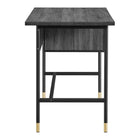 Modway Nexus 47" Office Desk - Black Charcoal-Full-Extension Storage Drawers