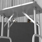 PawHut Foldable Pet Grooming Table for Dogs Cats Non-slip Surface - Grey-Includes a clamp-on adjustable grooming arm for various sized dogs