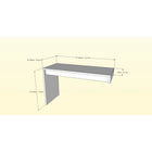 Nexera Reversible Desk Panel For Home Office - White & Natural Maple-Part of the Chrono Collection from Nexera