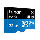 Lexar 32GB 633X CL10 Micro SDXC-Quickly captures, plays back, and transfersmedia files, including 1080p full-HD, 3D,and 4K video