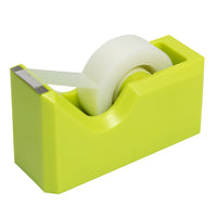 JAM Paper Modern Tape Dispenser, Lime Green-Colourful Tape Dispenser