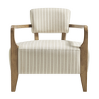 Modway Zinnia Striped Fabric Upholstered Accent Chair - Oatmeal Stripe-7