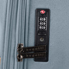 Bugatti Cannes 25.50" Softside Spinner Check-in Luggage - Blue-Zipper-release expansion system for 20% more packing space