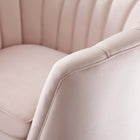Modway Opportunity Performance Velvet Armchair - Pink-Splayed Gold Stainless Steel Legs
