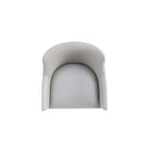 Manhattan Comfort Gansevoort 22.5" Modern Faux Leather Upholstered Dining Armchair - Light Grey-22.25" L x 23" W x 32.25" H