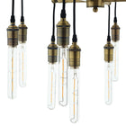 Modway Resolve Ceiling Light Pendant Chandelier - Antique Brass-UL Listed and Approved