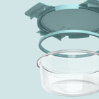 Bentgo Glass Leak-Proof Glass Food Storage Set - Soft Aqua-DURABLE ON-THE-GO GLASS: Made with superior-grade borosilicate glass that is thermal shock-resistant so you can freeze and heat the containers with confidence