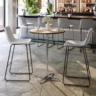 Flash Furniture 30" Round Wood Cocktail Table with 30" & 42" Columns-30'' Round Birchwood Top