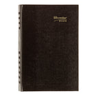 Brownline 2026 CoilPro Daily Planner Hard Cover with Twin-Wire Binding - 8" x 5" - Black - English-Appointment schedule from 7:00 a.m. to 7:30 p.m. in 30-minute intervals, for full week