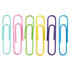 JAM Paper Colourful Jumbo Paper Clips - Large 2" - Spring Assortment - 75/Pack - 6 Packs-Quantity: 75 Clips of each Colour, 450 Clips in Total