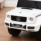 Aosom Mercedes-Benz G350 Toddler Sliding Car - White-Under-seat storage is a great place for your kids to keep their toys 