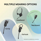 Yealink WH63 E2 UC Wireless Headset- For Phone & Computer - UC Certified - Black-Frequency bands:1880 – 1900 MHz (Europe), 1920 – 1930 MHz (US)