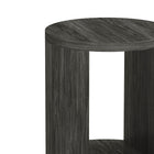 Manhattan Comfort Alure 20" Contemporary End Table - Charcoal-Thick panel construction for enhanced durability and structural stability