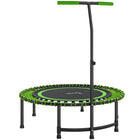 Soozier 45" Rebounder Trampoline - Mini Fitness Trampoline Bungee Rebounder-5-level adjustable T-shaped handle offers stability and control for users of different heights 