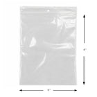 KL Rubber Resealable Polyethylene Bag with Hang Hole - 2 Mil - 6" x 8” - 1000 Pack-Approved for direct food contact — ideal for meats, produce, and dry goods