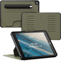 Zugu Case iPad 10.2" 2019/2020/2021 - Limited Edition - Olive Green-Magnetic Folio Case