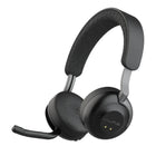 JLab Epic Work ANC Wireless On-Ear Headset - Graphite-Hybrid Active Noise Cancelation up to 30 dB + Be Aware
