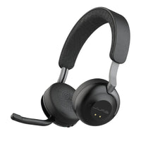 JLab Epic Work ANC Wireless On-Ear Headset - Graphite-Hybrid Active Noise Cancelation up to 30 dB + Be Aware