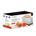JS Gourmet 4-Slice Long Slot Toaster - Stainless Steel-Stainless steel body