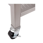 Seville Classics - Work Center Island Table - 48" L x 24" W x 36" H - Stainless Steel -Solid steel drawer side frames and bases in a durable white powder-coated finish