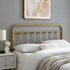 Modway Sage Metal Twin Headboard - Gold-Powder Coated Iron Construction