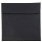 JAM Paper Square Invitation Envelopes - 9 x 9 - Black Linen - 25 Pack-Perfect for Greeting Cards, Invitations, Weddings or any announcement