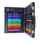 Art 101 Color & Sketch Color Your Own Wood - 58-Piece Art Set-Use the 22 creamy oil pastels for your next drawing