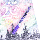 Pentel EnerGel Liquid Gel Refillable Grip Pen - Retractable - 0.7mm - Lilac-Rubber grip for writing comfort and control