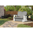 Suncast Adirondack Glider - Dove Grey-Durable multi wall construction for strength and stability.